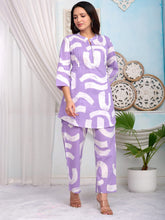 Printed Cotton Blend Kurti With Pants